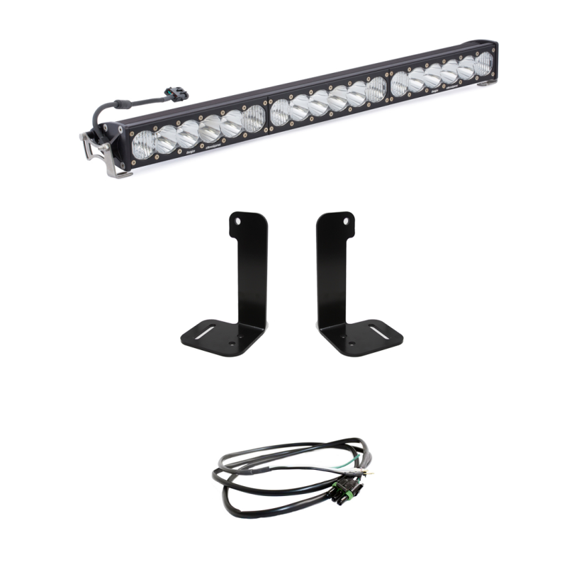 Jeep JT Light Bar Kit - Front - Baja Designs - OnX6+ 30in - `18-`27